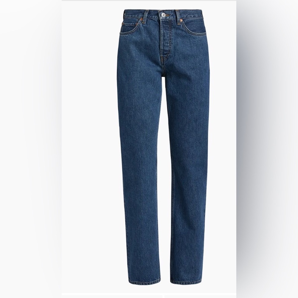 Re/Done 90s Straight Blue Jeans